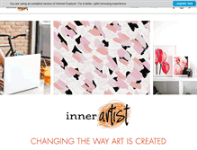 Tablet Screenshot of innerartist.com